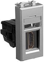 Розетка HDMI модульная DKC Avanti 1-м. 1 мод. закаленная сталь картинка